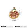 Stainless Steel Dripping Oil Turtle Strawberry Crab Jewelry Pendant