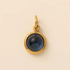 Stainless Steel Drop And Star Shape Zirconium Birthstone Pendant Necklace With Vacuum Electroplated 18K Gold Color