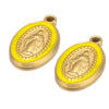 Stainless Steel Drop Oil Jesus Oval Pendant Jewelry Accessories