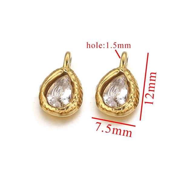 Stainless Steel Drop Pendant Necklace Fashion Diy Jewelry Accessories With Polishing Process