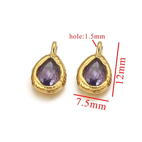 Stainless Steel Drop Pendant Necklace Fashion Diy Jewelry Accessories With Polishing Process