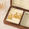 Stainless Steel Drop Shape Electroplated Women's Earrings