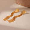 Stainless Steel Drop Shape Geometric Electroplated Women's Earrings