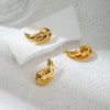 Stainless Steel Drop Shape Geometric Fashion Electroplated Earrings