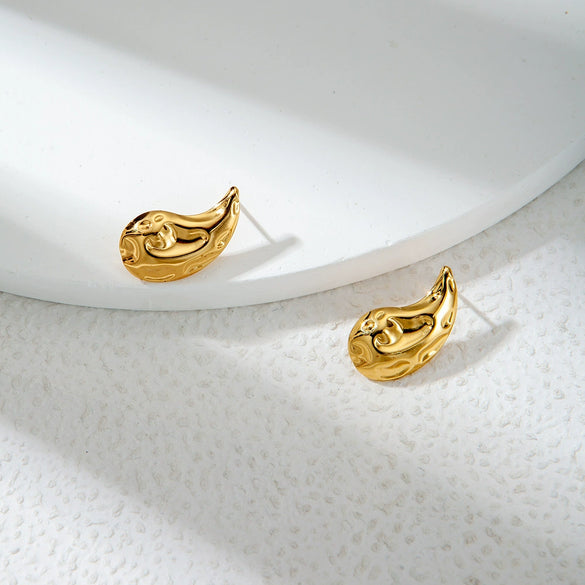 Stainless Steel Drop Shape Geometric Fashion Electroplated Earrings