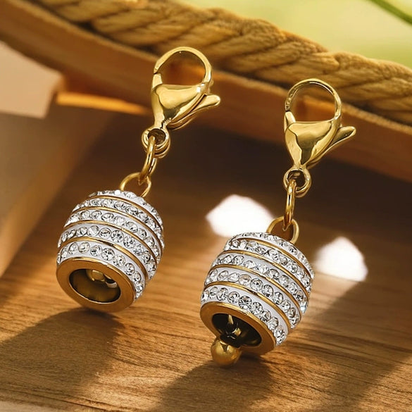 Stainless Steel Drop Shape Handmade Jewelry Pendant And Earrings