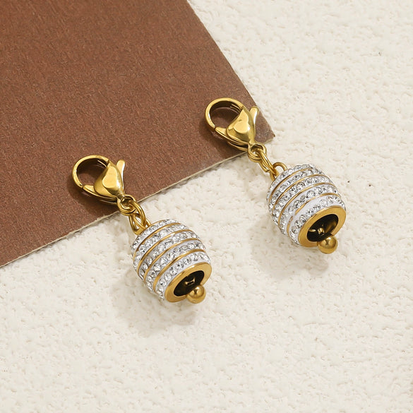 Stainless Steel Drop Shape Handmade Jewelry Pendant And Earrings