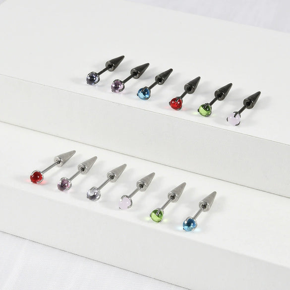 Stainless Steel Drop Shape Pendant Piercing Jewelry Electroplated Fashion Unisex