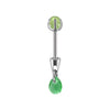 Stainless Steel Drop Shape Pendant Piercing Jewelry Electroplated Fashion Unisex