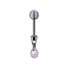 Stainless Steel Drop Shape Pendant Piercing Jewelry Electroplated Fashion Unisex