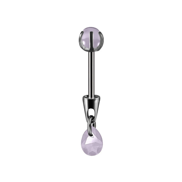 Stainless Steel Drop Shape Pendant Piercing Jewelry Electroplated Fashion Unisex