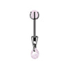 Stainless Steel Drop Shape Pendant Piercing Jewelry Electroplated Fashion Unisex