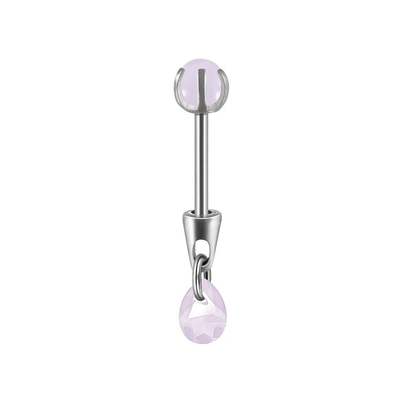 Stainless Steel Drop Shape Pendant Piercing Jewelry Electroplated Fashion Unisex