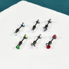 Stainless Steel Drop Shape Pendant Piercing Jewelry Electroplated Fashion Unisex