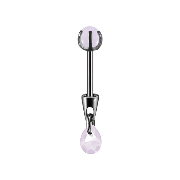 Stainless Steel Drop Shape Pendant Piercing Jewelry Electroplated Fashion Unisex