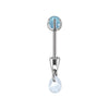 Stainless Steel Drop Shape Pendant Piercing Jewelry Electroplated Fashion Unisex
