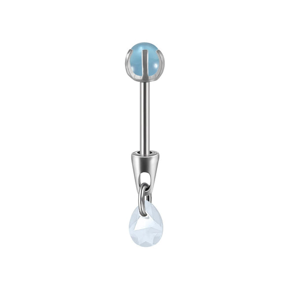 Stainless Steel Drop Shape Pendant Piercing Jewelry Electroplated Fashion Unisex