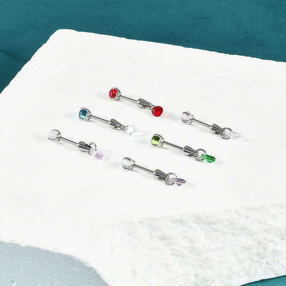 Stainless Steel Drop Shape Pendant Piercing Jewelry Electroplated Fashion Unisex