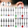 Stainless Steel Drop Shape Pendant Piercing Jewelry Electroplated Fashion Unisex