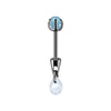 Stainless Steel Drop Shape Pendant Piercing Jewelry Electroplated Fashion Unisex