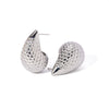 Stainless Steel Dropshaped Electroplated Normcore Style Earrings