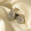 Stainless Steel Dropshaped Electroplated Normcore Style Earrings