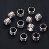 Stainless Steel Drum Bead Handmade Jewelry Accessories With Vacuum Plated And 18K Gold Plating Process