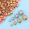 Stainless Steel Drum Bead Handmade Jewelry Accessories With Vacuum Plating And 18K Gold Plating