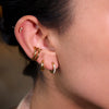 Stainless Steel Ear Clips Nonpierced Geometric Electroplated Jewelry For Women
