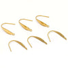 Stainless Steel Ear Hook Earrings Accessories With Real Gold Plated And Stamping Treatment