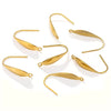 Stainless Steel Ear Hook Earrings Accessories With Real Gold Plated And Stamping Treatment