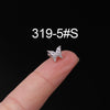Stainless Steel Ear Nail Jewelry With Animals Zodiac Pattern Electroplated