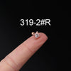 Stainless Steel Ear Nail Jewelry With Animals Zodiac Pattern Electroplated