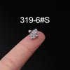 Stainless Steel Ear Nail Jewelry With Animals Zodiac Pattern Electroplated