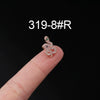 Stainless Steel Ear Nail Jewelry With Animals Zodiac Pattern Electroplated
