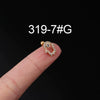 Stainless Steel Ear Nail Jewelry With Animals Zodiac Pattern Electroplated