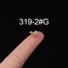 Stainless Steel Ear Nail Jewelry With Animals Zodiac Pattern Electroplated