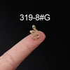 Stainless Steel Ear Nail Jewelry With Animals Zodiac Pattern Electroplated