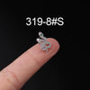 Stainless Steel Ear Nail Jewelry With Animals Zodiac Pattern Electroplated
