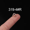 Stainless Steel Ear Nail Jewelry With Animals Zodiac Pattern Electroplated