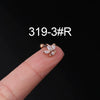 Stainless Steel Ear Nail Jewelry With Animals Zodiac Pattern Electroplated