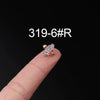 Stainless Steel Ear Nail Jewelry With Animals Zodiac Pattern Electroplated