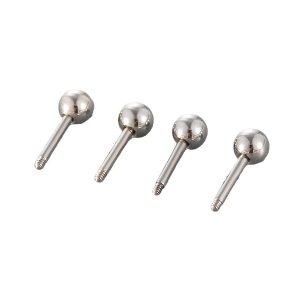 Stainless Steel Ear Puncture Accessories With Geometric Shape And Coarsefine Teeth Conversion Rod