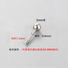 Stainless Steel Ear Puncture Accessories With Geometric Shape And Coarsefine Teeth Conversion Rod