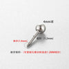 Stainless Steel Ear Puncture Accessories With Geometric Shape And Coarsefine Teeth Conversion Rod