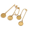 Stainless Steel Ear Studs Jewelry Accessories With Electroplating Treatment
