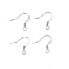 Stainless Steel Ear Studs Spring Squashed Ear Hook Flat Ear Stud Diy Jewelry Accessories Electroplated