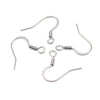 Stainless Steel Ear Studs Spring Squashed Ear Hook Flat Ear Stud Diy Jewelry Accessories Electroplated