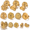 Stainless Steel Earplug Earring Accessories With Plum Blossom And Butterfly Buckles Smooth Design