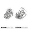 Stainless Steel Earplug Earring Accessories With Plum Blossom And Butterfly Buckles Smooth Design